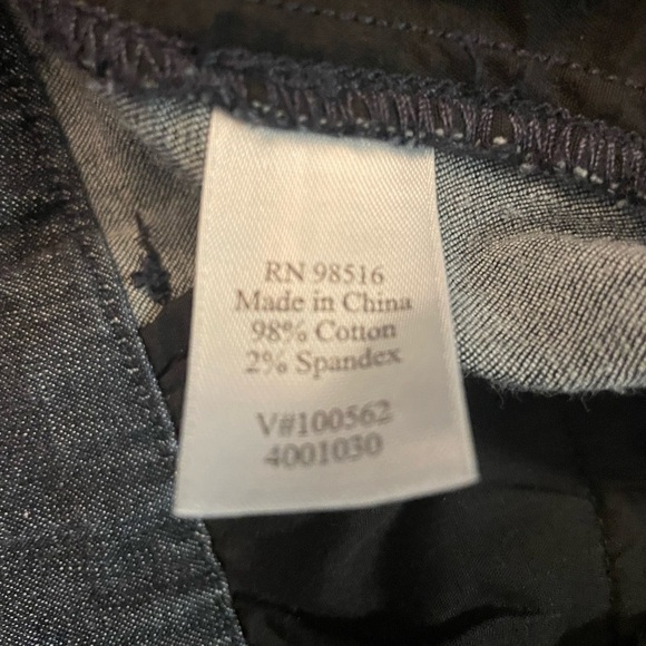 Coldwater Creek Chambray Jean Capri Pants with pockets blue Size 16P - Picture 5 of 7